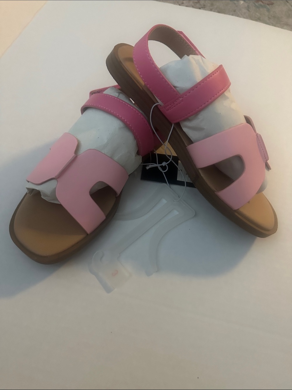 Pink Girls Open-Toe Casual Sandals NWT Size 3